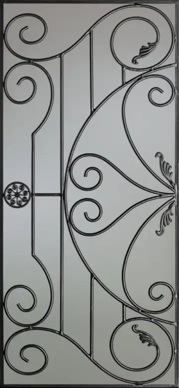 Verona Doorlite Wrought Iron