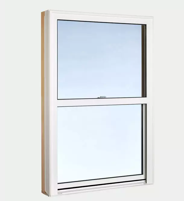 Advantage single hung window view - side window view