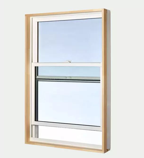 Advantage single hung window view - interior window view