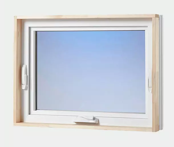 Premium vinyl awning window - inside side view
