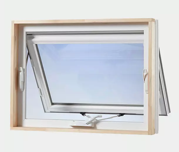 Premium vinyl awning window - inside view