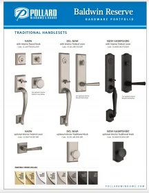 Baldwin Reserve Door Hardware Brochure