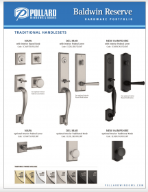 Baldwin Reserve Door Hardware Brochure