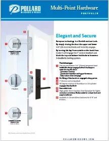 Hardware Multipoint from Pollard Windows and Doors brochure