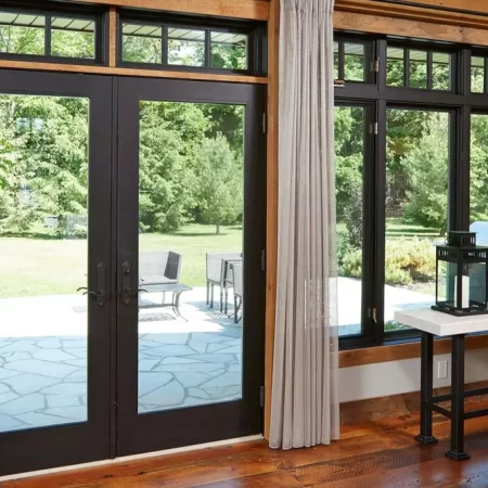 French Patio Doors leading to back deck