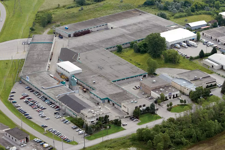 aerial view of Pollard Windows & Doors Manufacturing Plant